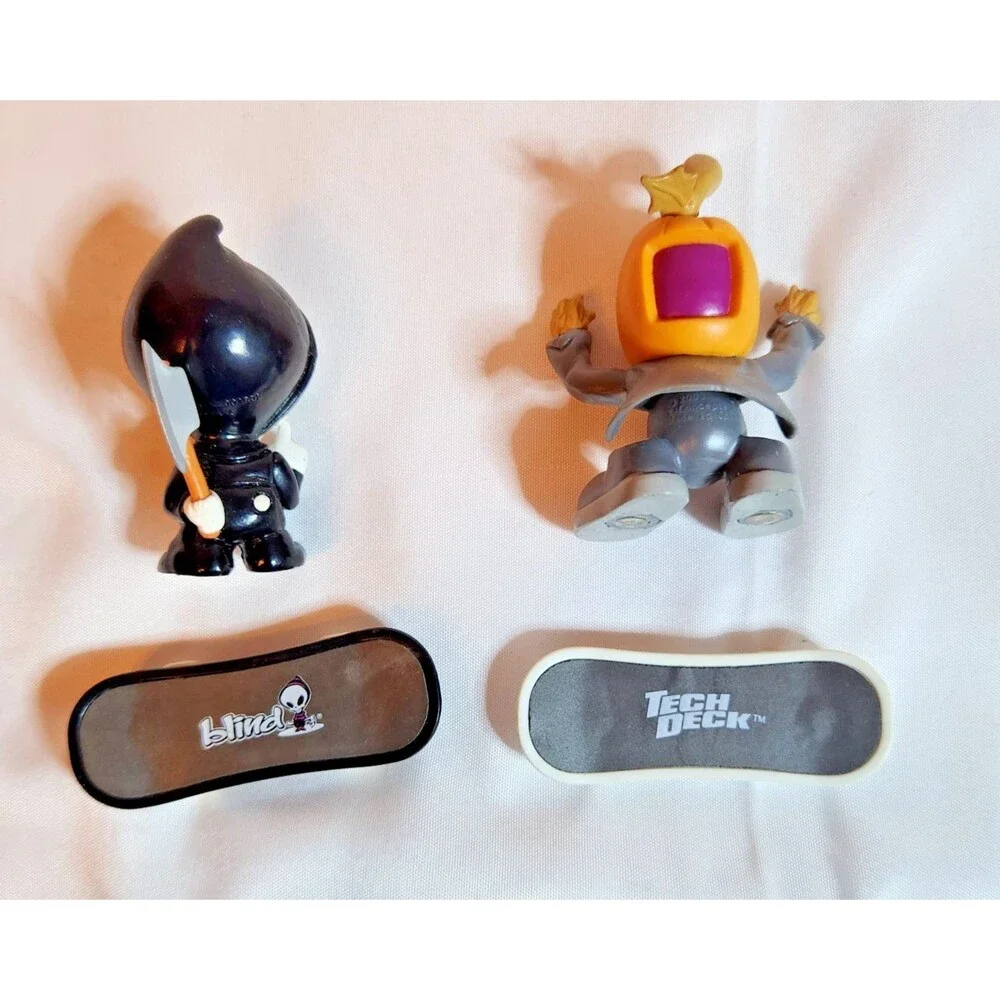 Vintage Tech Deck Dudes Lot Blind Reaper Pumpkin Jack 2 Figures Skateboards